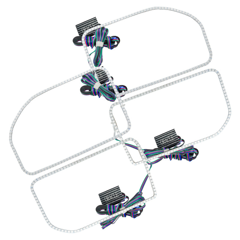 ORACLE Lighting Oracle Ford F250/350 11-16 Halo Kit (Square Ring Design) - ColorSHIFT w/o Controller 2383-334 2383-334 Photo - Primary
