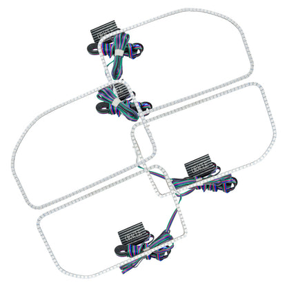 ORACLE Lighting Oracle Ford F250/350 11-16 Halo Kit (Square Ring Design) - ColorSHIFT w/o Controller 2383-334 2383-334 Photo - Primary