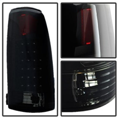 SPYDER Xtune Yukon Denali 99-00 LED Tail Lights Black Smoked ALT-JH-CCK88-LED-BKSM 9034459 9034459 Photo - Unmounted