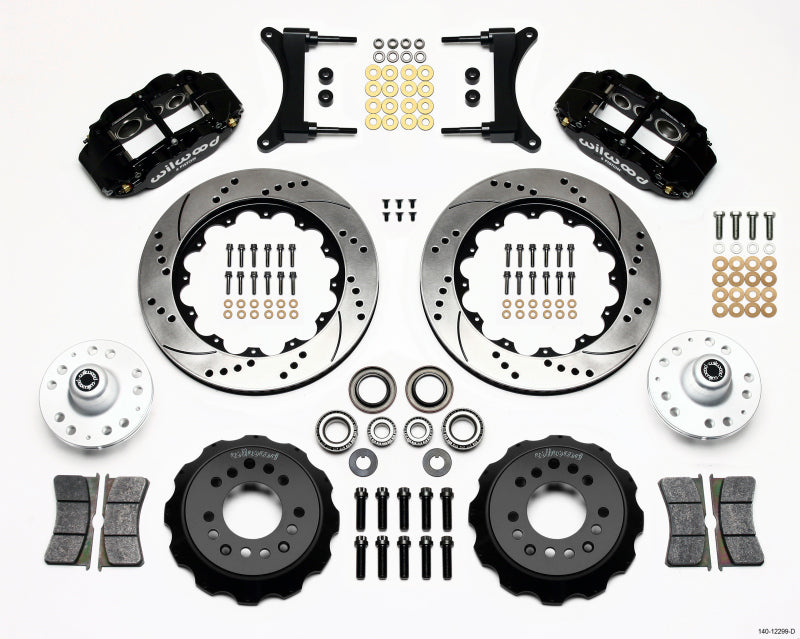 Wilwood Narrow Superlite 6R Front Hub Kit 14.00in Drilled 79-87 GM G Body 140-12299-D 140-12299-D Photo - Primary