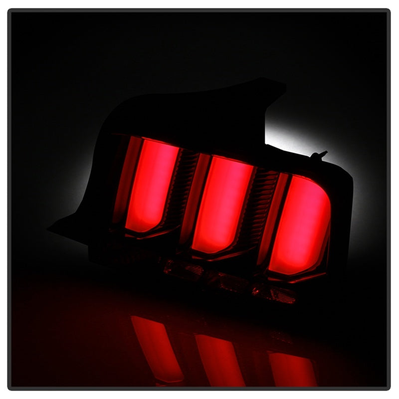 Spyder 05-09 Ford Mustang (Red Light Bar) LED Tail Lights - Black ALT-YD-FM05V3-RBLED-BK 5086716 5086716 Photo - Unmounted