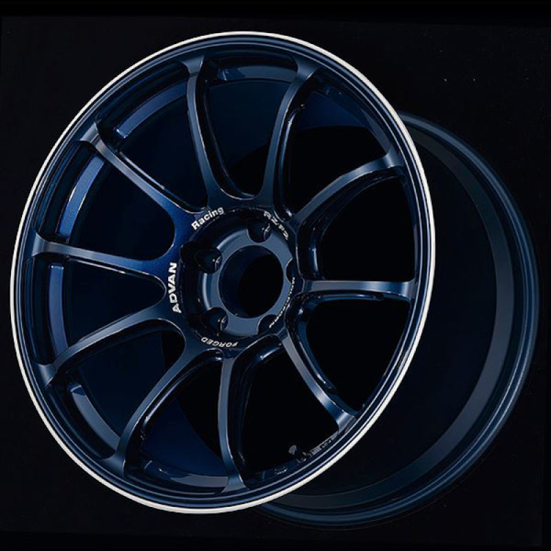 Advan RZ-F2 18x10.0 +35 5-114.3 Racing Titanium Blue & Ring Wheel YA28K35EDR YA28K35EDR User 1