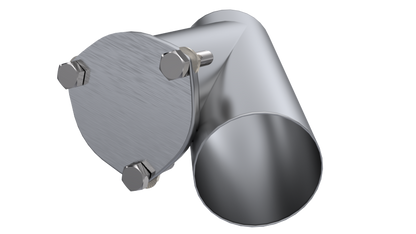 QTP 4in Weld-On QTEC Exhaust Cutout Y-Pipe 10400 10400 Photo - Primary
