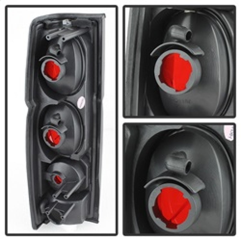 Spyder Nissan Hardbody 86-97 Euro Style Tail Lights Black Smoke ALT-YD-NH86-BSM 5078216 5078216 Photo - Unmounted