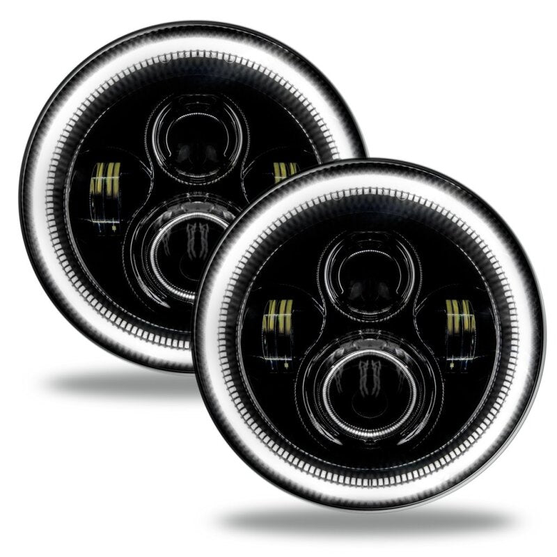 ORACLE Lighting Oracle Jeep Wrangler JL/Gladiator JT 7in. High Powered LED Headlights (Pair) - White 5769J-001 5769J-001 Photo - Mounted