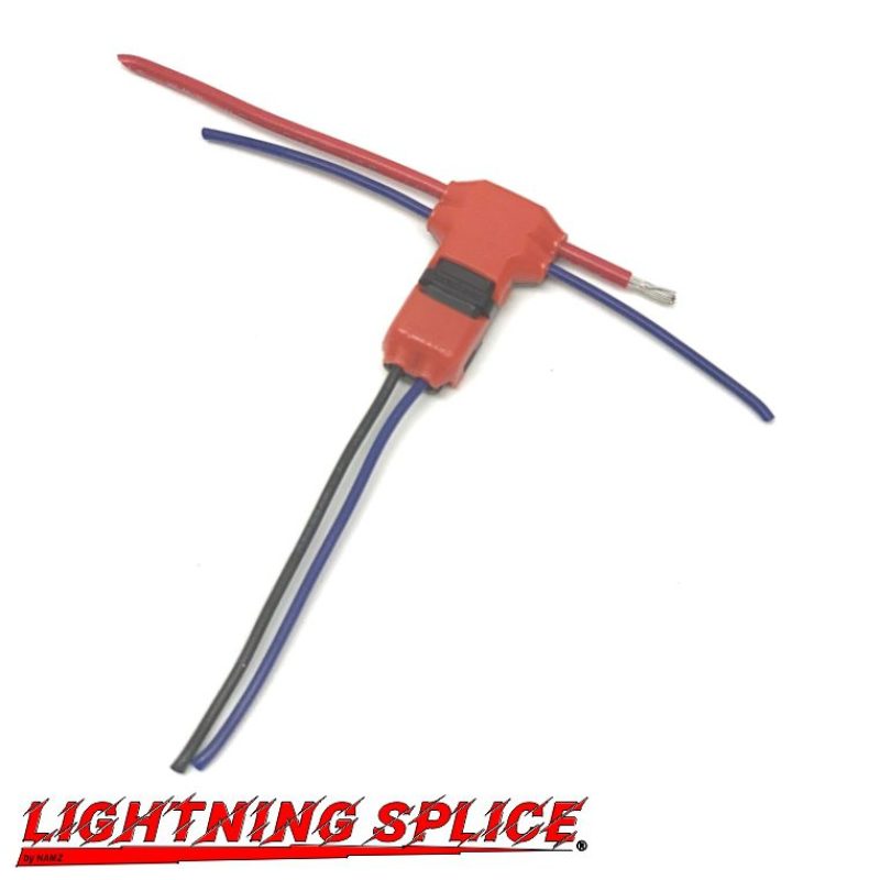 NAMZ Lightning Splice Kit T-Connection 18-22g 2-Wire to 2-Wire (5 Pack) NLS-T22 NLS-T22 Photo - Primary