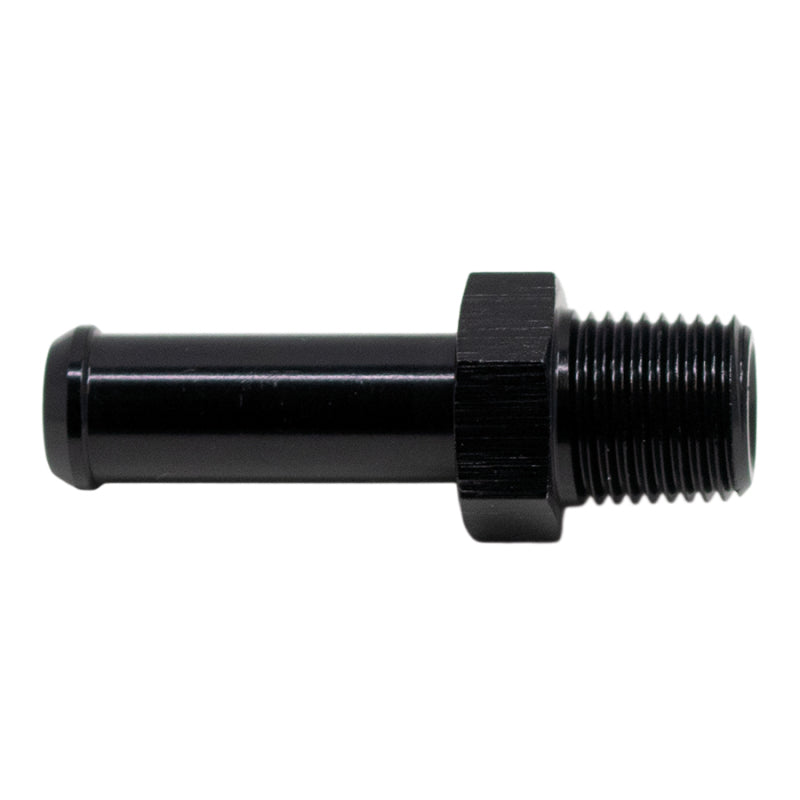 DeatschWerks 1/8in NPT Male Thread 5/16in Hose Barb - Anodized Matte Black 6-02-0916-B 6-02-0916-B Photo - Primary