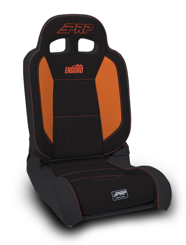 PRP Seats PRP EnduroDaily Reclining Suspension Seat - Black/Orange Tweed - Driver A8701044-50-207 A8701044-50-207 Photo - Primary