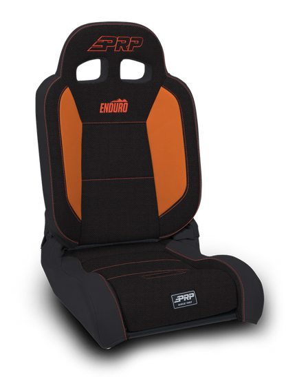 PRP Seats PRP EnduroDaily Reclining Suspension Seat - Black/Orange Tweed - Driver A8701044-50-207 A8701044-50-207 Photo - Primary