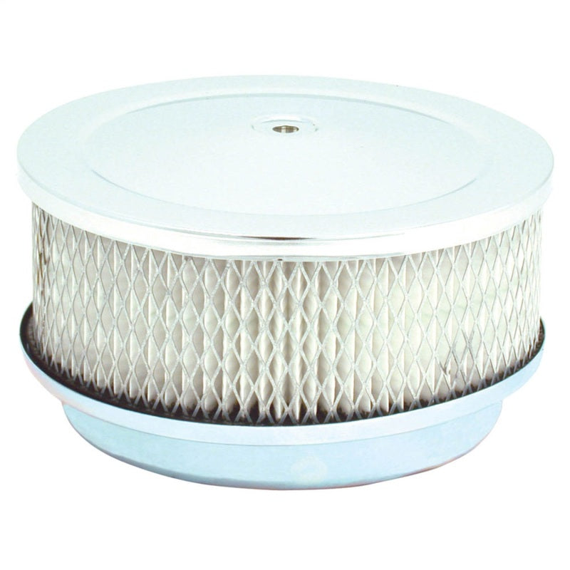 Spectre Air Cleaner 6-3/8in. x 2-1/2in. Chrome - Paper 4780 4780 Photo - Primary