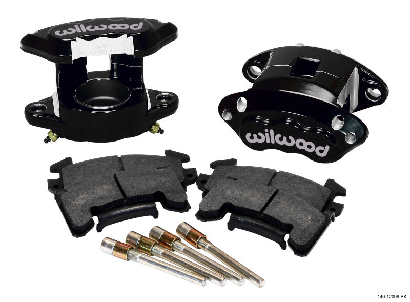 Wilwood D154 Front Caliper Kit - Black 2.50in Piston 0.81in Rotor 140-12098-BK 140-12098-BK Photo - Primary