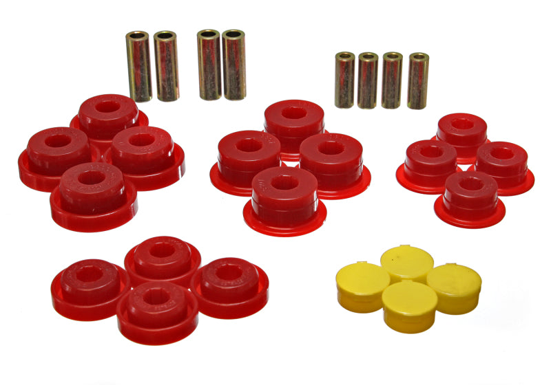 Energy Suspension Control Arm Bushing Set Red Jeep Wrangler All 1997-2006 2.3107R Photo - Primary