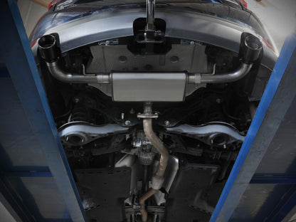 aFe Takeda 17-21 Mazda CX-5 2.5L (t) 2.5in. SS Axle-Back Exhaust System w/Polished Tips 49-37021-P 49-37021-P Photo - Mounted