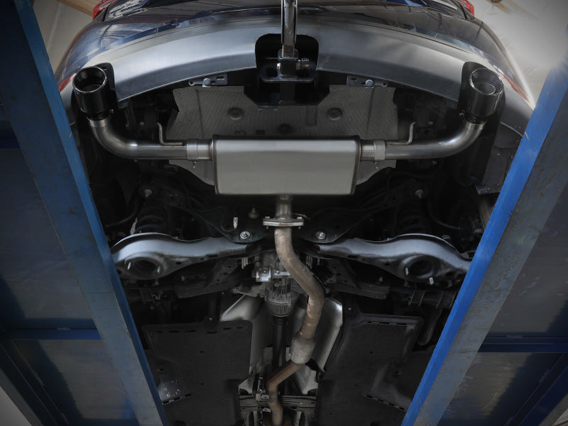 aFe Takeda 17-21 Mazda CX-5 2.5L (t) 2.5in. SS Axle-Back Exhaust System w/Black Tips 49-37021-B 49-37021-B Photo - Mounted