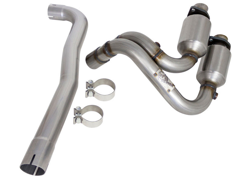 aFe Catalytic Converter Replacements Front - Jeep Wrangler (TJ/LJ) - 04-06 47-48003 Photo - Unmounted