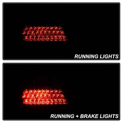 SPYDER Xtune Mercedes Benz W210 E-Class 96-02 LED Tail Lights Red Clear ALT-CL-MBW210-LED-RC 5020642 5020642 Photo - Unmounted