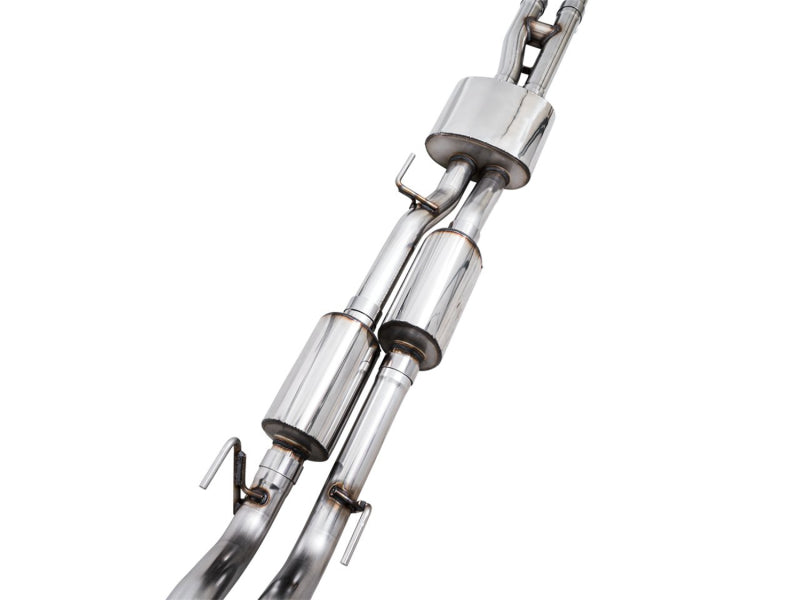 AWE Tuning AWE 16-22 Toyota Tacoma 0FG Catback Exhaust w/ BashGuard - Dual Chrome Silver Tips 3015-32826 3015-32826 Photo - out of package