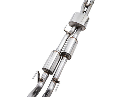 AWE Tuning AWE 16-22 Toyota Tacoma 0FG Catback Exhaust w/ BashGuard - Dual Chrome Silver Tips 3015-32826 3015-32826 Photo - out of package