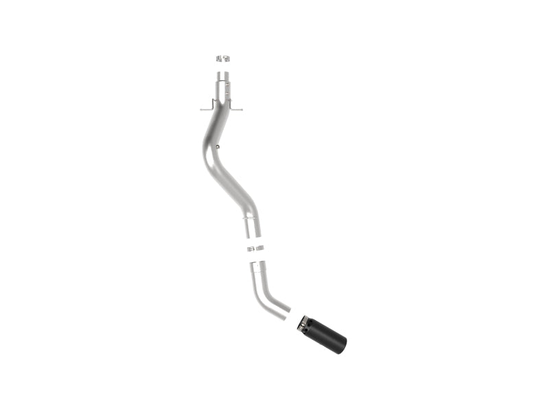 aFe Large Bore-HD 5 IN 409 SS DPF-Back Exhaust System w/Black Tip 20-21 GM Truck V8-6.6L 49-44125-B 49-44125-B Photo - Unmounted