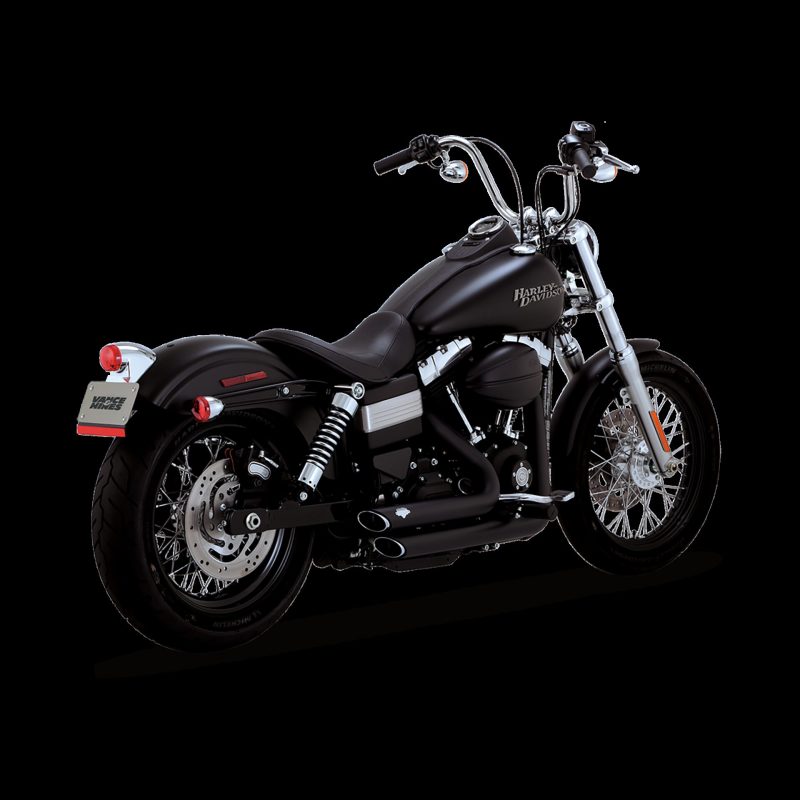 Vance and Hines Shortshots Stagg Pcx Blk 47327