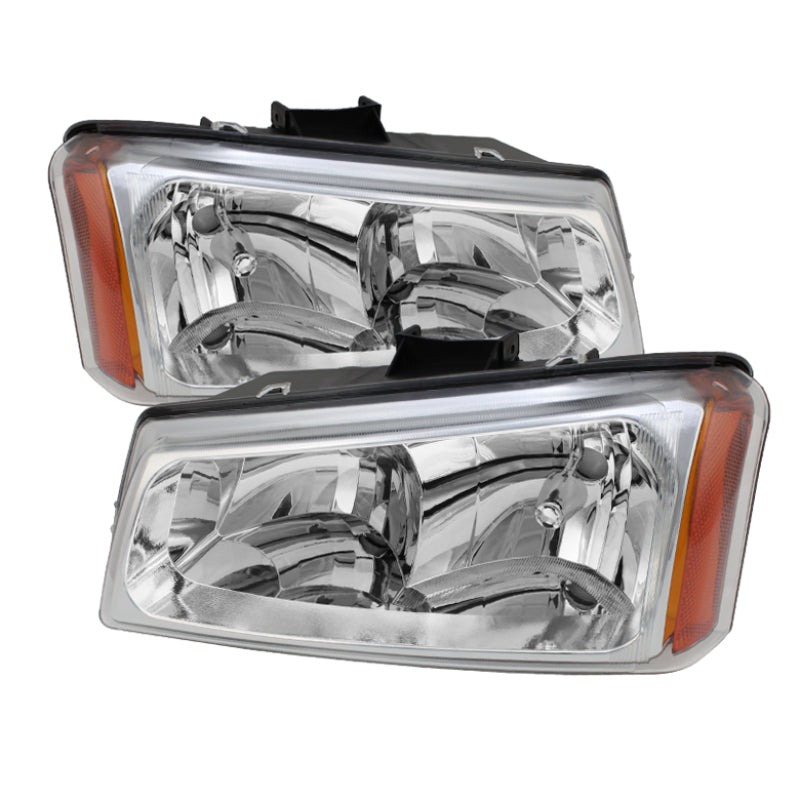 SPYDER Xtune Chevy Silverado 1500/2500/3500 03-06 Crystal Headlights Chrome HD-JH-CSIL03-C-AM 5072252 5072252 Photo - Primary