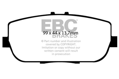 EBC P31775C Red Stuff Rear Brake Pads for 06-11 Mazda Miata DP31775C Photo - Primary