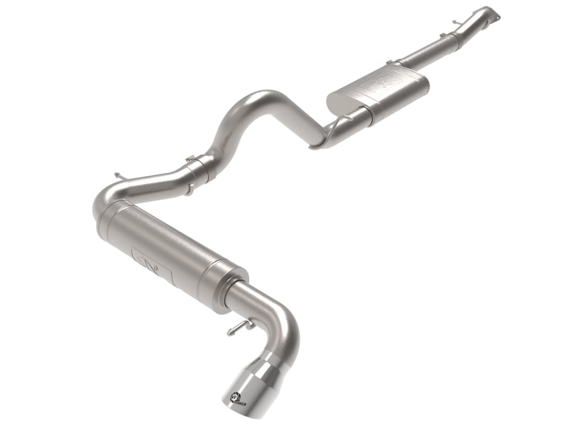 aFe Apollo GT 3in 409 SS Cat-Back Exhaust 2021 Ford Bronco L4-2.3L (t)/V6-2.7L (tt) w/ Polished Tips 49-43136-P 49-43136-P Photo - Primary