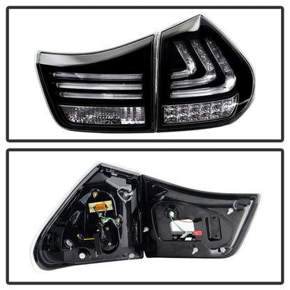 Spyder Lexus RX330/RX350 04-09 LED Tail Lights Black ALT-YD-LRX04-LED-BK 5080837 5080837 Photo - Unmounted