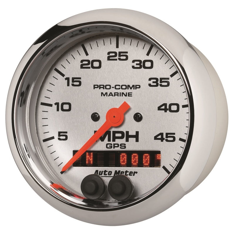 Autometer Marine Chrome Ultra-Lite 3-3/8in 50MPH GPS Speedometer Gauge 200635-35 200635-35 User 2