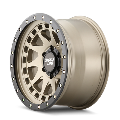 Dirty Life 9311 Enigma Pro 17x9/5x127 BP/-12mm Offset/71.5mm Hub Satin Gold Wheel - Beadlock 9311-7973MGD12 9311-7973MGD12 Photo - Primary