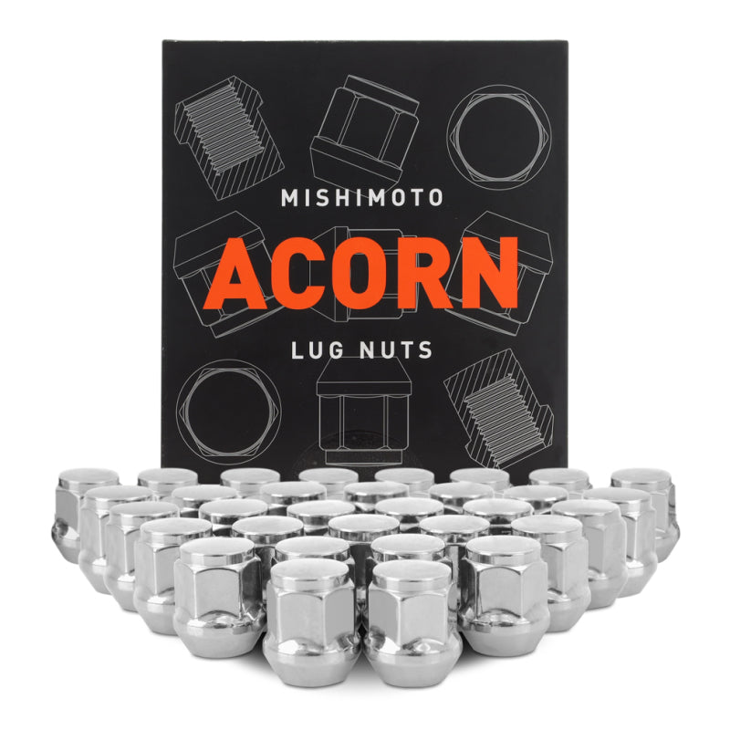 Mishimoto Steel Acorn Lug Nuts M14 x 1.5 - 32pc Set - Chrome MMLG-AC1415-32CH MMLG-AC1415-32CH Photo - Primary