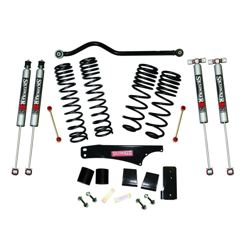 Skyjacker 2007-2018 Jeep Wrangler JK 4 Door 4WD Long Travel 3.5in-4in Lift Kit w/M95 Monotube Shocks JK40BPMLT JK40BPMLT Photo - Primary
