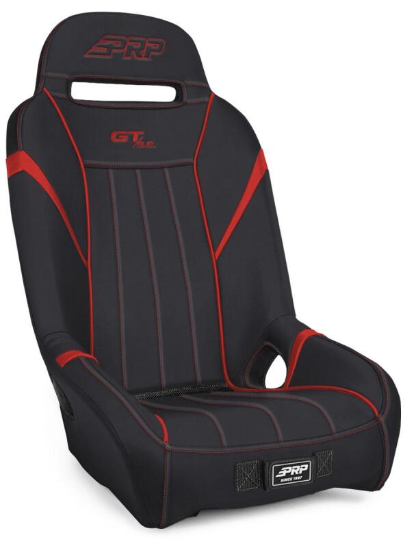 PRP Seats PRP GT/S.E. Rear Suspension Seat- Black/Red A58R-237 A58R-237 Photo - Primary
