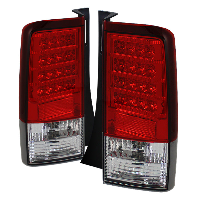 Spyder Scion XB 03-07 Version 2 LED Tail Lights Red Clear ALT-YD-TSXB03-LED-V2-RC 5042750 5042750 Photo - Primary