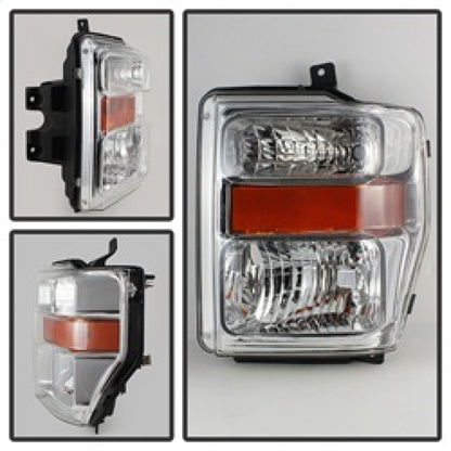 SPYDER Xtune Ford F250/350/450 Super Duty 08-10 OEM Headlights Chrome HD-JH-FS08-AM-C 9022401 9022401 Photo - Unmounted