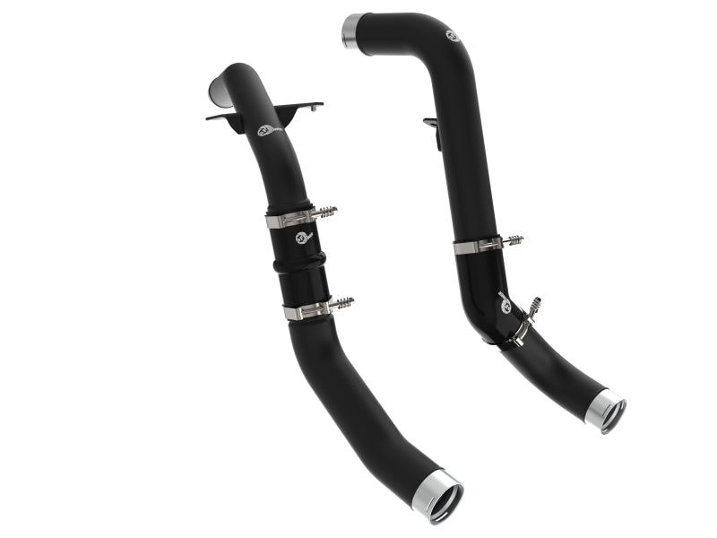 aFe RAM 1500 20-22 V6-3.0L (td) BladeRunner 2-1/2 in & 3in Aluminum Hot & Cold Charge Pipe Kit Black 46-20594-B 46-20594-B Photo - Primary