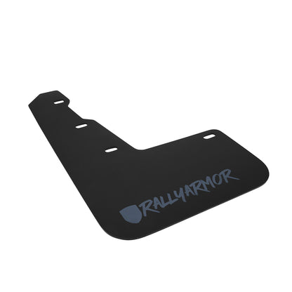 Rally Armor 15+ Subaru WRX & STi Sedan Only UR Black Mud Flap w/ Grey Logo and Altered Font MF32-UR-BLK/GRY-X MF32-UR-BLK/GRY-X Photo - Primary