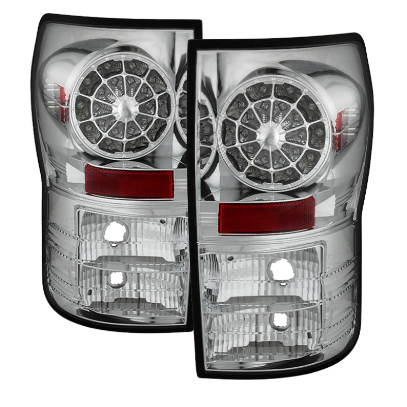 Spyder Toyota Tundra 07-13 LED Tail lights Chrome ALT-YD-TTU07-LED-C 5029591 5029591 Photo - Primary