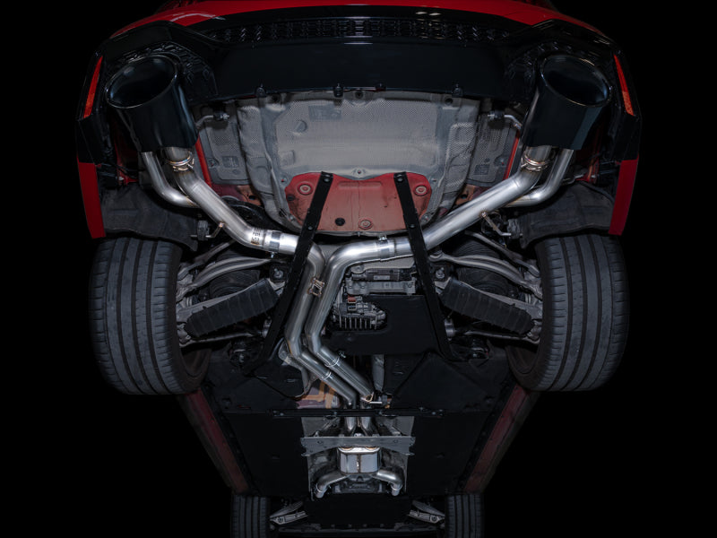 AWE Tuning 21-23 Audi C8 RS6/RS7 SwitchPath Cat-back Exhaust - Diamond Black Tips 3025-33776 3025-33776 Photo - Mounted