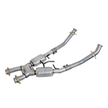 BBK Performance 86-93 Mustang 5.0l 2.5 X-pipe W/converters 1662 Photo - Primary