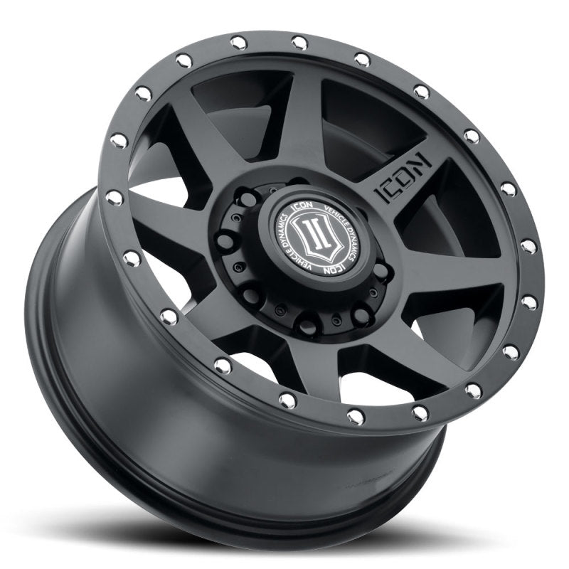 ICON Rebound 17x8.5 8x170 6mm Offset 5in BS 125mm Bore Satin Black Wheel 1817858150SB 1817858150SB Photo - Unmounted