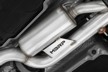 MBRP 15-19 VW Golf R 3 in Cat Back w/ 4 in OD Quad Carbon Fiber Tips - T304 S46053CF S46053CF Photo - Close Up