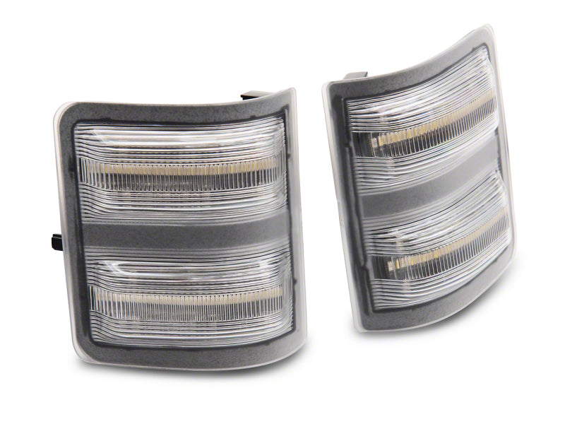 Raxiom 11-16 Ford F-250/F-350 Super Duty Axial LED SEQL Switchback Side Mirror Marker Lamps- Clear SD18247 SD18247 Photo - Primary