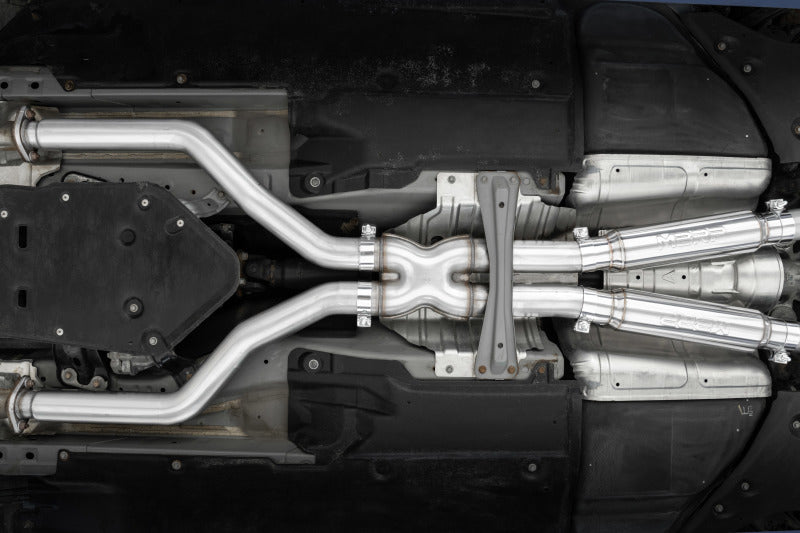 MBRP 16-22 Infiniti Q50 3.0L RWD/AWD 3in Cat-Back Dual Split Rear Street Version T304 S4405304 S4405304 Photo - Mounted