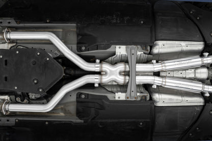 MBRP 16-22 Infiniti Q50 3.0L RWD/AWD 3in Cat-Back Dual Split Rear Street Version T304 S4405304 S4405304 Photo - Mounted