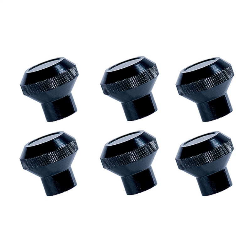 Rugged Ridge Dash Knob Kit,Billet Aluminum,Black;76-86 Jeep CJ 11420.02 Photo - Primary