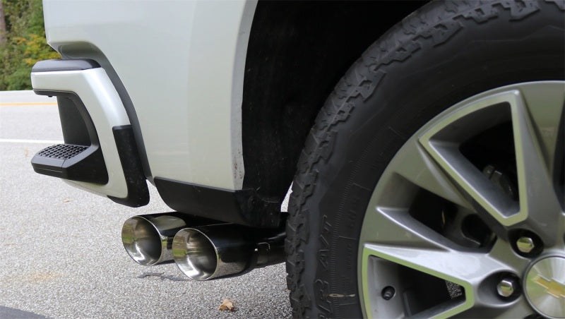 Corsa 2019+ Chevy Silverado 5.3L Crew Cab Short Bed Sport Cat-Back Dual Rear Exit w/ Polished Tips 21030 21030 Photo - Mounted