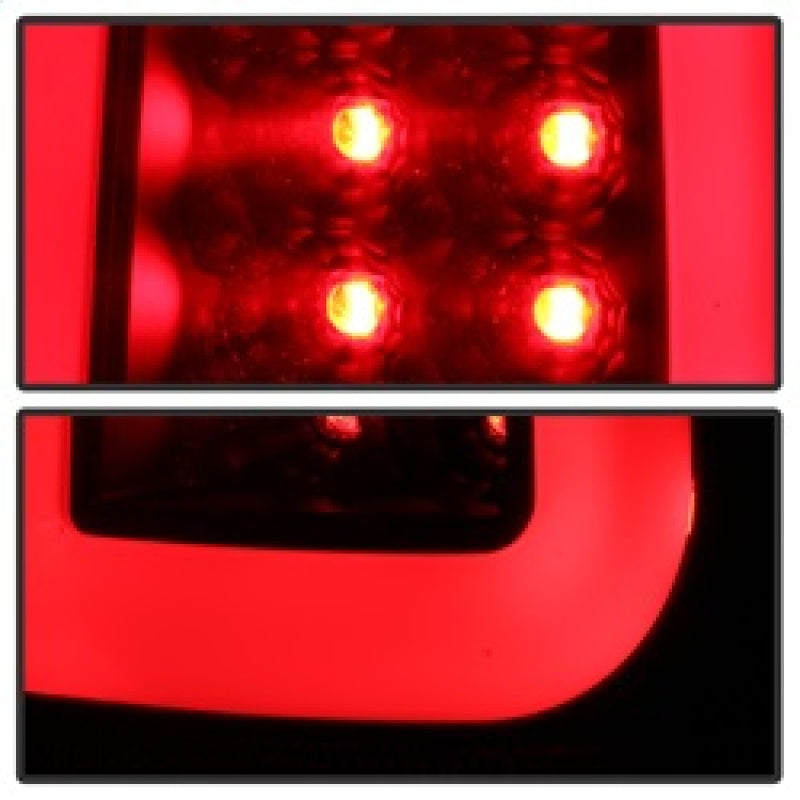 Spyder 08-16 Ford Super Duty F-250 V3 Light Bar LED Tail Lights - Black (ALT-YD-FS07V3-LBLED-BK) 5084712 5084712 Photo - Unmounted