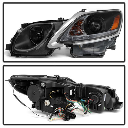 Spyder Lexus GS 300 / 350 / 450 06-11 Headlights - HID Model Only - Black PRO-YD-LG06-HID-DRL-BK 5082800 5082800 Photo - Unmounted