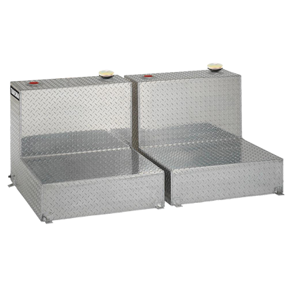 Tradesman Aluminum Twin L-Shape Liquid Storage Tank (96 Gallon Capacity) - Brite 3296 3296 User 1